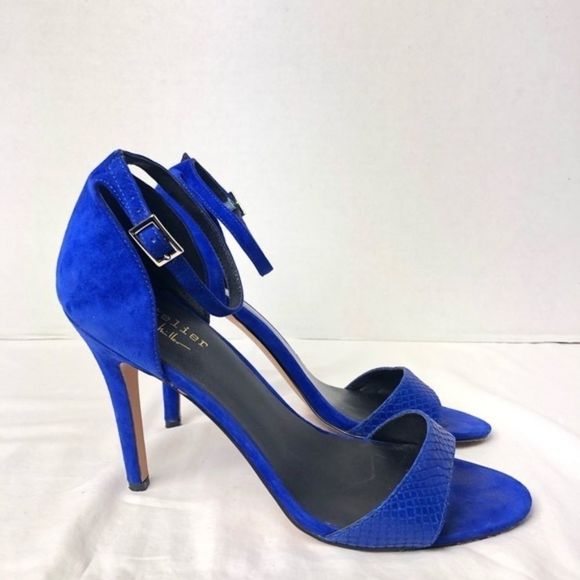 Shoes - Nicole Miller Artelier Josie Cobalt Open Toe Pumps